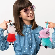 Maskotki i pluszaki - Maskotka Pluszak Portmonetka Świnka Peppa 14cm Zawieszka - miniaturka - grafika 1
