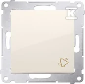 Wyłączniki światła i elektryczne - Kontakt KONTAKT_SIMON Przycisk zwierny dzwonek SIMON 54 Kremowy DD1A.01/41 - miniaturka - grafika 1