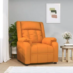 Lumarko Fotel rozkładany, ciemny żółty, obity tkaniną - Fotele - miniaturka - grafika 1