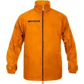 Piłka nożna - Kurtka Givova Rain Basico Fluo pomarańczowa RJ001 0028 - miniaturka - grafika 1