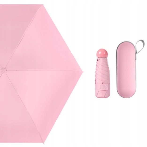Parasol kieszonkowy kompaktowy parasolka składana mała mały mini etui LEKKA