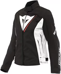 Dainese Veloce Damska kurtka D-Dry, wodoodporna i termiczna kurtka motocyklowa, damska, czarny/biały/lawa czerwona, 48 - Odzież motocyklowa - miniaturka - grafika 1