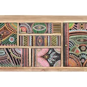 Komody - Komoda w kolorze naturalnym i wielokolorowym - miniaturka - grafika 1