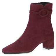 Kozaki damskie - Caprice Damskie buty 9-25310-45, modne kozaki, bordowe zamszowe, 39 EU, bordowy zamsz, 39 EU - miniaturka - grafika 1