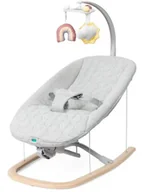 Zabawki interaktywne dla dzieci - Leżaczek Zen Wave wooden grey do 9kg - Chicco - miniaturka - grafika 1