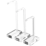 Biżuteria - akcesoria - 3-częściowy stojak na biżuterię w kształcie litery T, wykonany z przezroczystego akrylu, na kolczyki – stabilny i elegancki uchwyt do przechowywania i - miniaturka - grafika 1