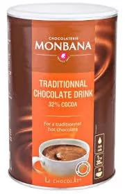 Monbana Czekolada na gorąco Traditionnal 1kg - Kakao i czekolada - miniaturka - grafika 1