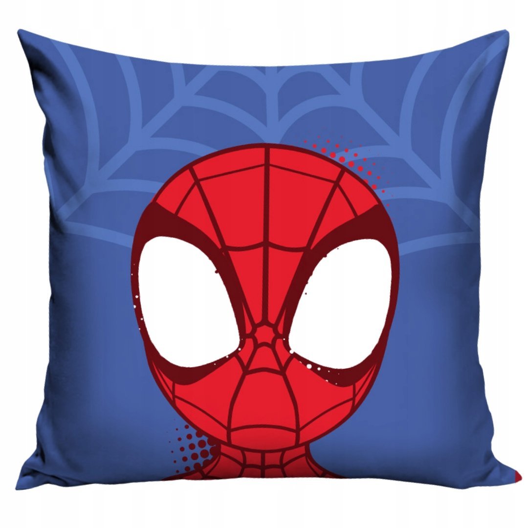 Poszewka Spidey Licencyjna z Maską Bohatera na Niebieskim Tle dla Fana