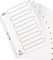 Przekładki do segregatorów - Elba PRZEKŁADKI PP ELBA STRONG LINE A4 1-12 BIAŁE - miniaturka - grafika 1