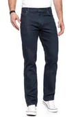 Spodnie męskie - Wrangler Texas Stretch Blue Black W12175001-W32 L32 - miniaturka - grafika 1
