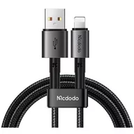 Kable USB - Kabel USB - Lightning MCDODO CA-3580 1.2 m Czarny - miniaturka - grafika 1