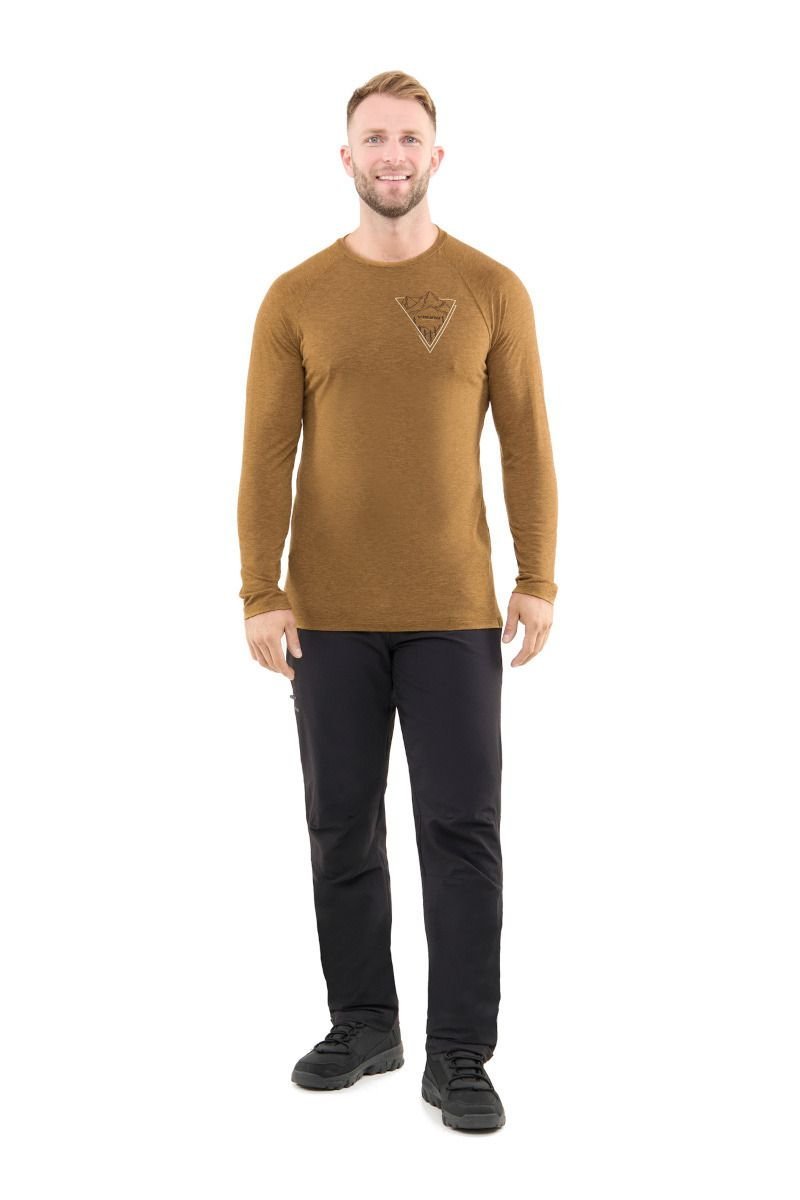 Viking Koszulka trekkingowa męska Andali LS brązowa M