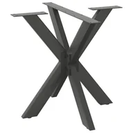 Meble modułowe i akcesoria - vidaXL Noga do stołu jadalnego, antracyt, 85x85x(72-73) cm, stal - miniaturka - grafika 1