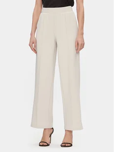 Vero Moda Spodnie materiałowe 10296830 Écru Relaxed Fit - Spodnie damskie - miniaturka - grafika 1
