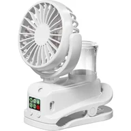 Wentylatory - Miniaturowy, przenośny wentylator z klipsem, ładowany przez USB, 4 regulowane prędkości, odpowiedni do użytku w domu, samochodzie, biurze lub na zewn - miniaturka - grafika 1