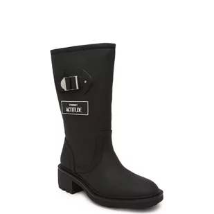 Twinset Actitude Kozaki BIKER | z dodatkiem skóry - Kozaki damskie - miniaturka - grafika 1