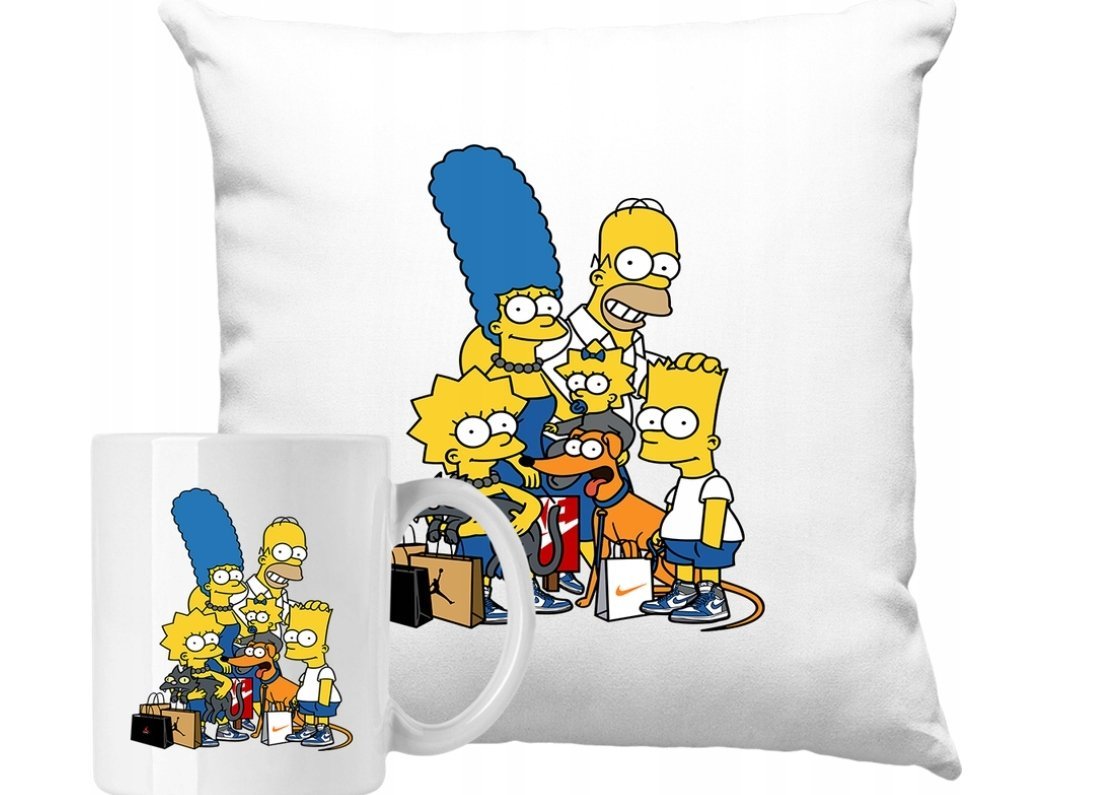 ZESTAW PODUSZKA + KUBEK Simpsons Drill Trap Modna Pomysł Na Prezent #3
