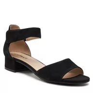 Sandały damskie - Sandały Caprice 9-28212-42 Black Suede 004 - miniaturka - grafika 1