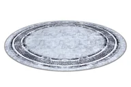 Dywany - Dywan do prania MIRO 51254.802 koło Marmur, grecki antypoślizgowy - / czarny szary koło 120 cm - miniaturka - grafika 1