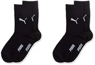 Skarpetki damskie - PUMA Skarpety dziecięce, uniseks (2 sztuki), czarny, 27-30 - miniaturka - grafika 1