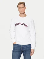 Bluzy męskie - Guess Jeans Bluza M5RQ41 KCPR1 Biały Regular Fit - miniaturka - grafika 1