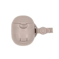Smoczki uspokajające - Ubbi Dwukomorowy Pojemnik na Smoczek Taupe - miniaturka - grafika 1