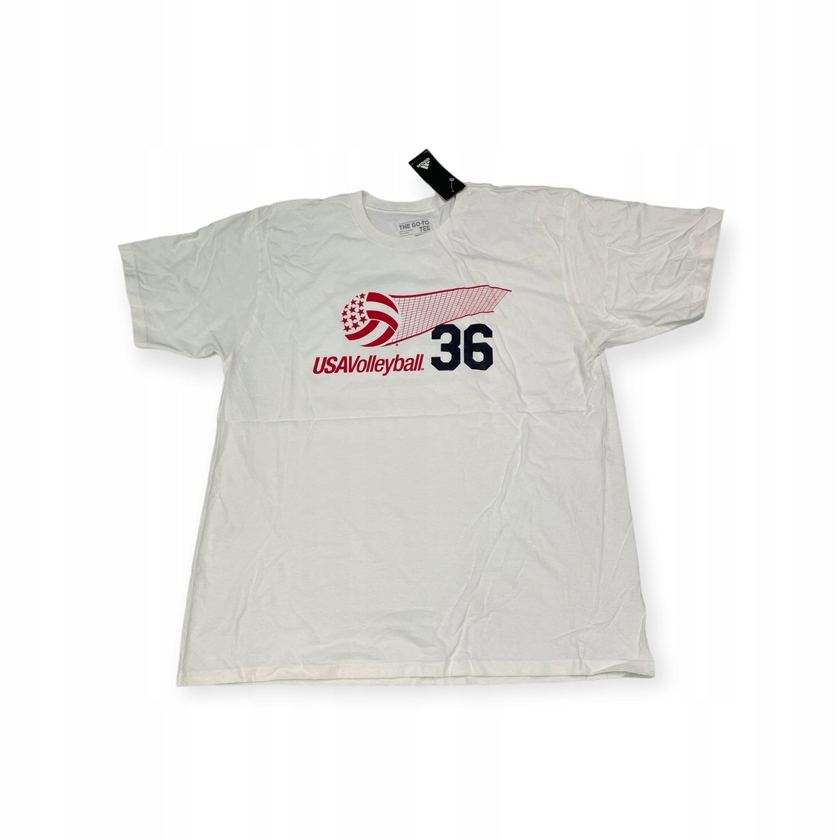 Koszulka męska biała Adidas USA Volleyball 36 XL