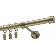 Karnisze - Karnisz DECASTYL Luna z kółkami pojedynczy 320 cm Mosiądz antyczny - miniaturka - grafika 1