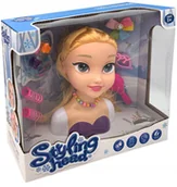 Zabawy w naśladowanie dorosłych - Głowa Lalki Do Czesania I Stylizacji Zestaw Mały Fryzjer Lalka Zabawa - miniaturka - grafika 1