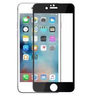 Szkła hartowane na telefon - Zabezpieczenie ekranu ze szkła hartowanego do Apple iPhone 6/6S, kolorowe krawędzie – czarne - miniaturka - grafika 1