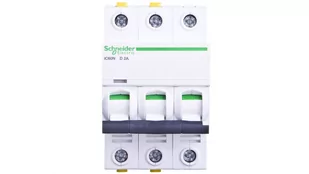 Schneider Electric Wyłącznik nadprądowy iC60N 3P D2 6kA A9F05302 - Bezpieczniki elektryczne - miniaturka - grafika 1