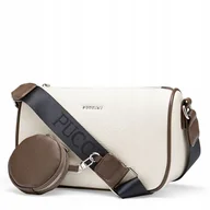 Torebki damskie - Torebka Damska Listonoszka Z Saszetką PUCCINI Beżowa Na Pasku BML066M-6B - miniaturka - grafika 1