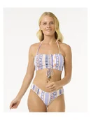 Stroje kąpielowe - Stanik kąpielowy RIP CURL San Carlos Bandeau turkusowy L - miniaturka - grafika 1