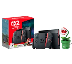 Nintendo Switch 2 Joy-Con Czarny + Mario Kart World + Kamera Piranha Plant - Konsole Nintendo - miniaturka - grafika 1