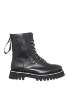 Botki damskie - Patrizia Pepe Botki w kolorze czarnym - miniaturka - grafika 1