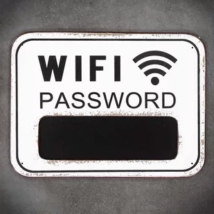 Tabliczka dekoracyjna kredowa WIFI - Dekoracje domu - miniaturka - grafika 1