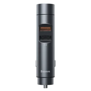 Baseus Transmiter FM Bluetooth 5.0 ładowarka samochodowa 2x USB 3 A 18 W PPS Quick Charge 3.0 AFC FCP szary (CCNLZ-C0G) - Ładowarki samochodowe - miniaturka - grafika 2