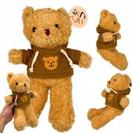 Maskotki i pluszaki - Maskotka Pluszowy Miś Z Kapturem Pluszak Przytulanka Pluszowa 25 cm - miniaturka - grafika 1