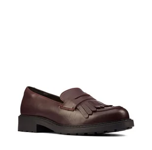 Clarks Orinoco 2 Loafer [burgundy leather] - rozmiar 41 - Półbuty damskie - miniaturka - grafika 1