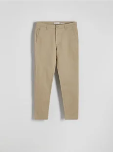 Reserved - Spodnie chino regular fit - beżowy - Spodnie męskie - miniaturka - grafika 1
