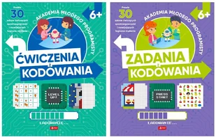 Pakiet: Akademia programisty. Ćwiczenia z kodowania / Zadania z kodowania - Pomoce naukowe - miniaturka - grafika 1