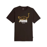 Koszulki męskie - Koszulka męska Puma GRAPHICS ANIMAL czarna 67719001-M - miniaturka - grafika 1