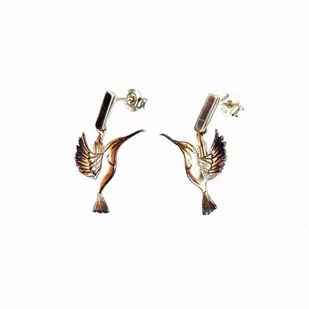 Kolczyki Kolibry brązowe - Kolczyki - miniaturka - grafika 1