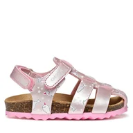 Buty dla dziewczynek - Sandały Geox B Sandal Chalki B452RA 0PVNF C8010 M Różowy - miniaturka - grafika 1