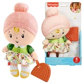Maskotki i pluszaki - Fisher-Price Cuddle&Chime Lalka Laleczka Przytulanka Z Gryzakiem Zabawka Sensoryczna 6m+ - miniaturka - grafika 1