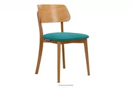 Krzesła - Krzesło nowoczesne drewniane dąb turkusowe VINIS Konsimo - miniaturka - grafika 1