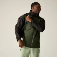 Kurtki i kamizelki sportowe męskie - Regatta Kurtka męska przeciwdeszczowa z membraną Calderdale Zielony, Rozmiar: L - miniaturka - grafika 1