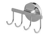 Wieszaki łazienkowe - Ontario Wieszak łazienkowy 4-hakowy chrom - miniaturka - grafika 1
