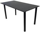 Biurka gamingowe - Czarne Biurko gamingowe Komputerowe Szkolne Duże 138 x 70 Kaskada - miniaturka - grafika 1