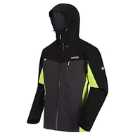 Kurtki męskie - Regatta Męska kurtka Birchdale wodoszczelna oddychająca Isotex Hi-tech Ash/Black L - miniaturka - grafika 1